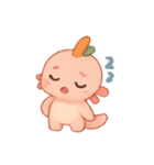 ちびウーパールーパー にんじんえらのこ（個別スタンプ：10）