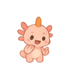 ちびウーパールーパー にんじんえらのこ（個別スタンプ：13）