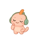 ちびウーパールーパー にんじんえらのこ（個別スタンプ：14）
