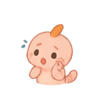 ちびウーパールーパー にんじんえらのこ（個別スタンプ：16）