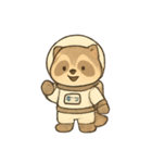 なんでもラッコーン 今日のしごと（個別スタンプ：1）