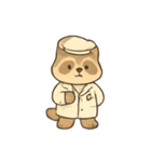 なんでもラッコーン 今日のしごと（個別スタンプ：4）