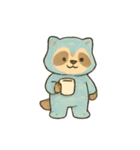 なんでもラッコーン 今日のしごと（個別スタンプ：7）