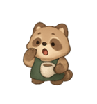 タヌキバリスタ ほっこりカフェ気分（個別スタンプ：2）