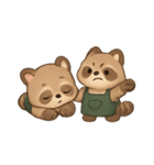 タヌキバリスタ ほっこりカフェ気分（個別スタンプ：3）