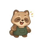 タヌキバリスタ ほっこりカフェ気分（個別スタンプ：5）