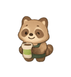 タヌキバリスタ ほっこりカフェ気分（個別スタンプ：6）