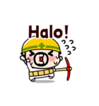 動く！インドネシアおやじ君（個別スタンプ：1）