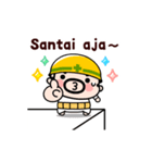 動く！インドネシアおやじ君（個別スタンプ：14）