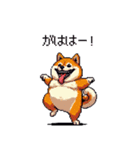 ハロウィンを楽しむ太っちょ柴犬（個別スタンプ：5）