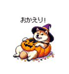 ハロウィンを楽しむ太っちょ柴犬（個別スタンプ：30）