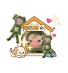 こうぶんこうぞう！犬の日アートスタンプ（個別スタンプ：14）