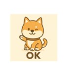 超可愛い柴犬スタンプ（個別スタンプ：1）