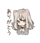 フェレットちゃんの冬日和♡（個別スタンプ：3）