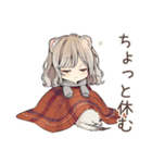 フェレットちゃんの冬日和♡（個別スタンプ：12）