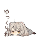 フェレットちゃんの冬日和♡（個別スタンプ：18）