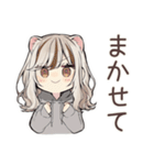 フェレットちゃんの冬日和♡（個別スタンプ：35）