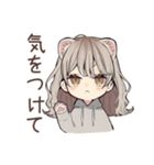 フェレットちゃんの冬日和♡（個別スタンプ：37）