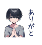 ダウナー男子の共感★労い（個別スタンプ：3）