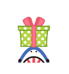 飛び出す！サメの口から文字のスタンプ（個別スタンプ：23）