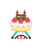 飛び出す！サメの口から文字のスタンプ（個別スタンプ：24）