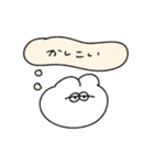 心の声が漏れる無気力動物（うさぎ）（個別スタンプ：30）
