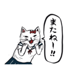 志保ちゃん1(無理矢理二足歩行猫)再販（個別スタンプ：36）