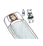 志保ちゃん3(無理矢理二足歩行猫)再販（個別スタンプ：11）