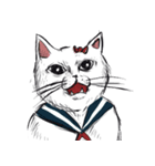 志保ちゃん3(無理矢理二足歩行猫)再販（個別スタンプ：13）