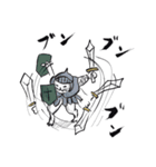 志保ちゃん2(無理矢理二足歩行猫)再販（個別スタンプ：9）