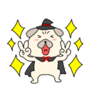【秋】パグ犬のぱーちゃん88（個別スタンプ：26）