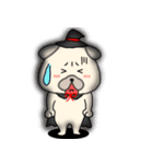【秋】パグ犬のぱーちゃん88（個別スタンプ：32）