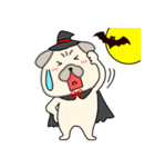【秋】パグ犬のぱーちゃん88（個別スタンプ：33）