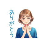 大人のお姉さん★会食出欠＆時間変更（個別スタンプ：3）