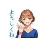 大人のお姉さん★会食出欠＆時間変更（個別スタンプ：22）