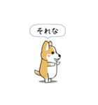 激しく尻尾をふるコーギー（個別スタンプ：9）