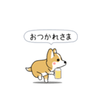 激しく尻尾をふるコーギー（個別スタンプ：22）