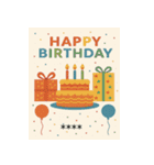 ずっと使えるはがきとハンコ（名前自由）（個別スタンプ：14）