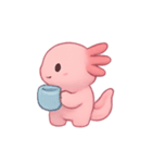 ふわふわウーパールーパー こじいらぼ（個別スタンプ：2）