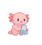 ふわふわウーパールーパー こじいらぼ（個別スタンプ：9）