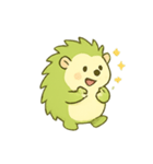 ライムハリネズミ こじキャンプ（個別スタンプ：11）