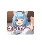 空手キックありさアニメーション（個別スタンプ：9）