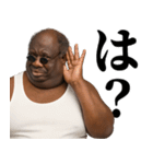 煽り性能MAXの黒人デブ【うざ顔】（個別スタンプ：3）
