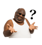 煽り性能MAXの黒人デブ【うざ顔】（個別スタンプ：10）