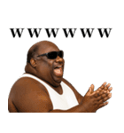 煽り性能MAXの黒人デブ【うざ顔】（個別スタンプ：13）