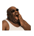 煽り性能MAXの黒人デブ【うざ顔】（個別スタンプ：14）