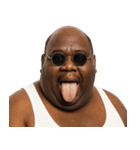煽り性能MAXの黒人デブ【うざ顔】（個別スタンプ：31）