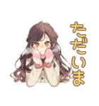 ゆるふわガーリーな女の子の冬（個別スタンプ：10）