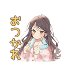 ゆるふわガーリーな女の子の冬（個別スタンプ：15）
