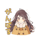 ゆるふわガーリーな女の子の冬（個別スタンプ：16）